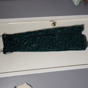 LULUS Small Emerald Green Leave You Wishing Burnout Lace-Up Maxi Dress NWT B132